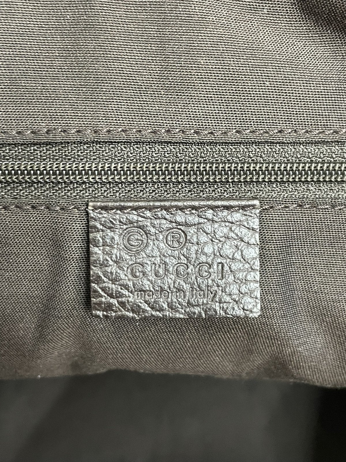 Borsa Tote Gucci Bamboo Pelle Testa di Moro - AgeVintage