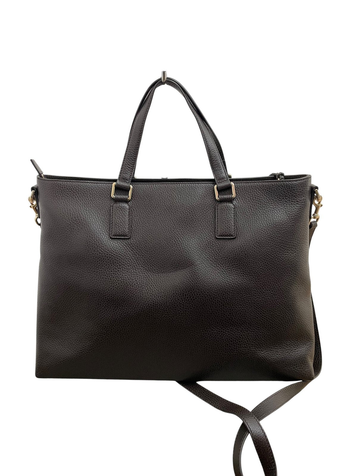 Borsa Tote Gucci Bamboo Pelle Testa di Moro - AgeVintage