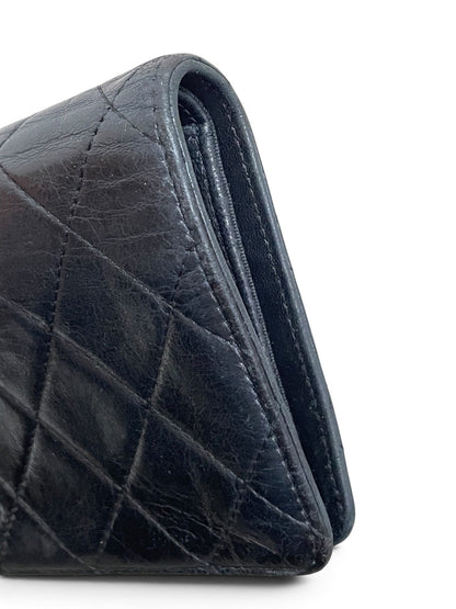 Chanel portafoglio Reissue angolo sinistro dettaglio cucitura