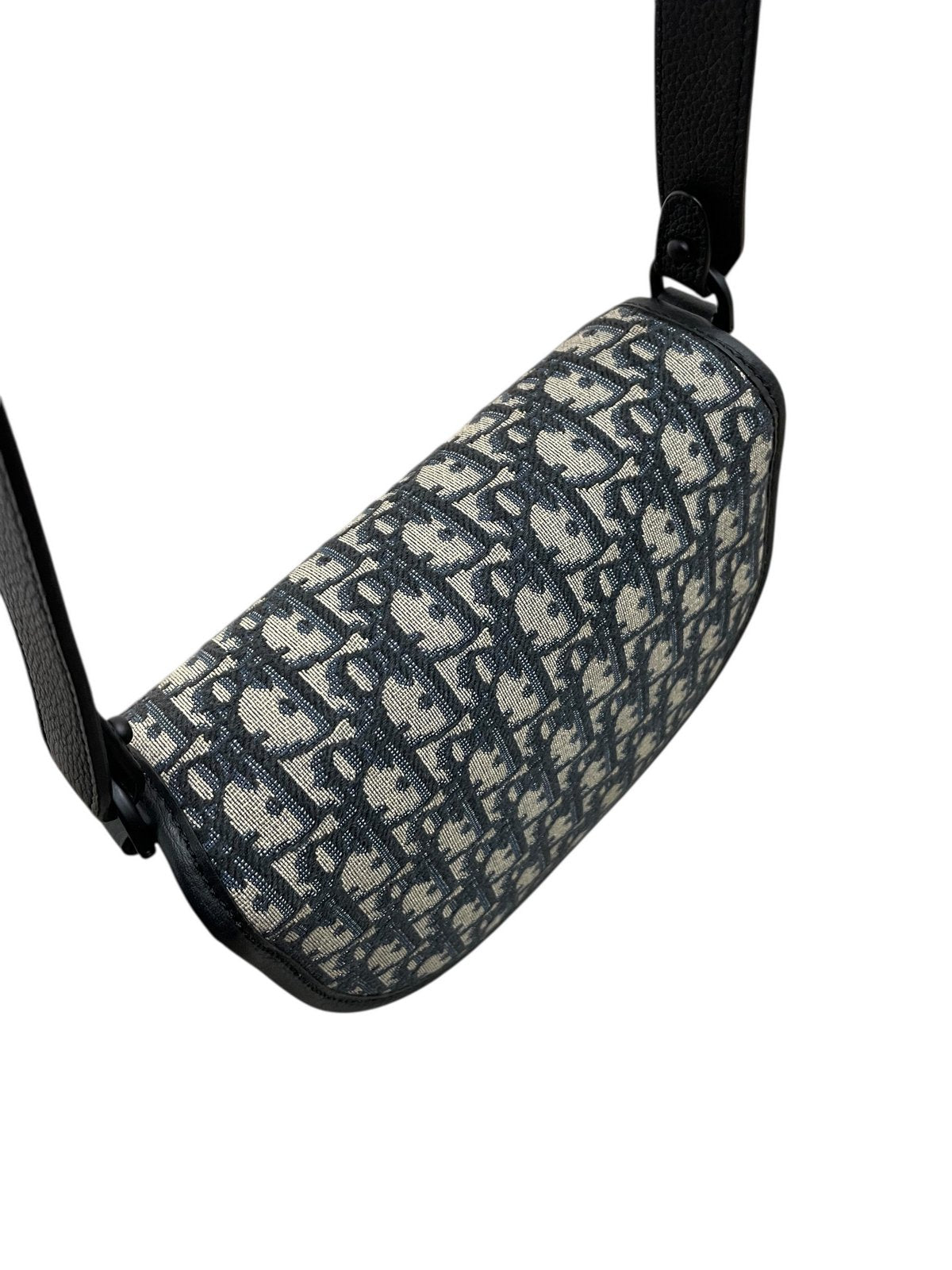 Christian Dior Mini Borsa Gallop in Jacquard Oblique Beige e Nero - AgeVintage