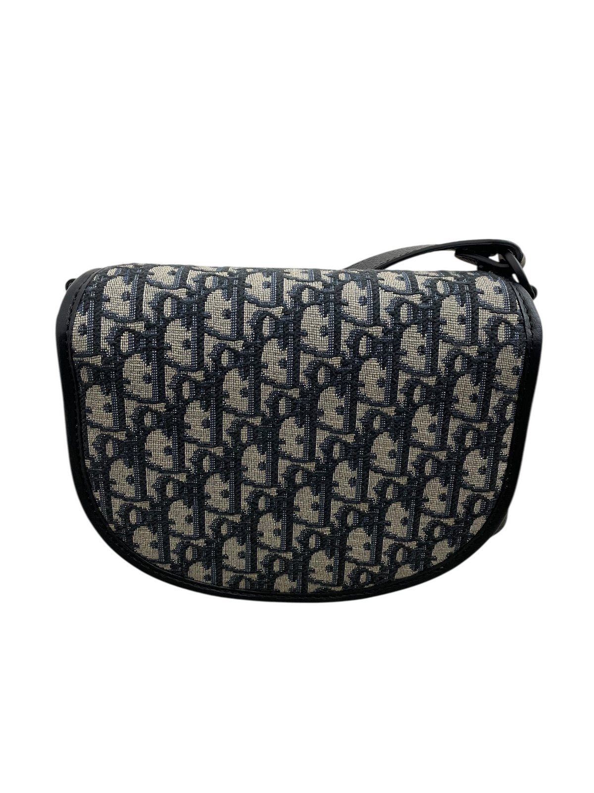 Christian Dior Mini Borsa Gallop in Jacquard Oblique Beige e Nero - AgeVintage