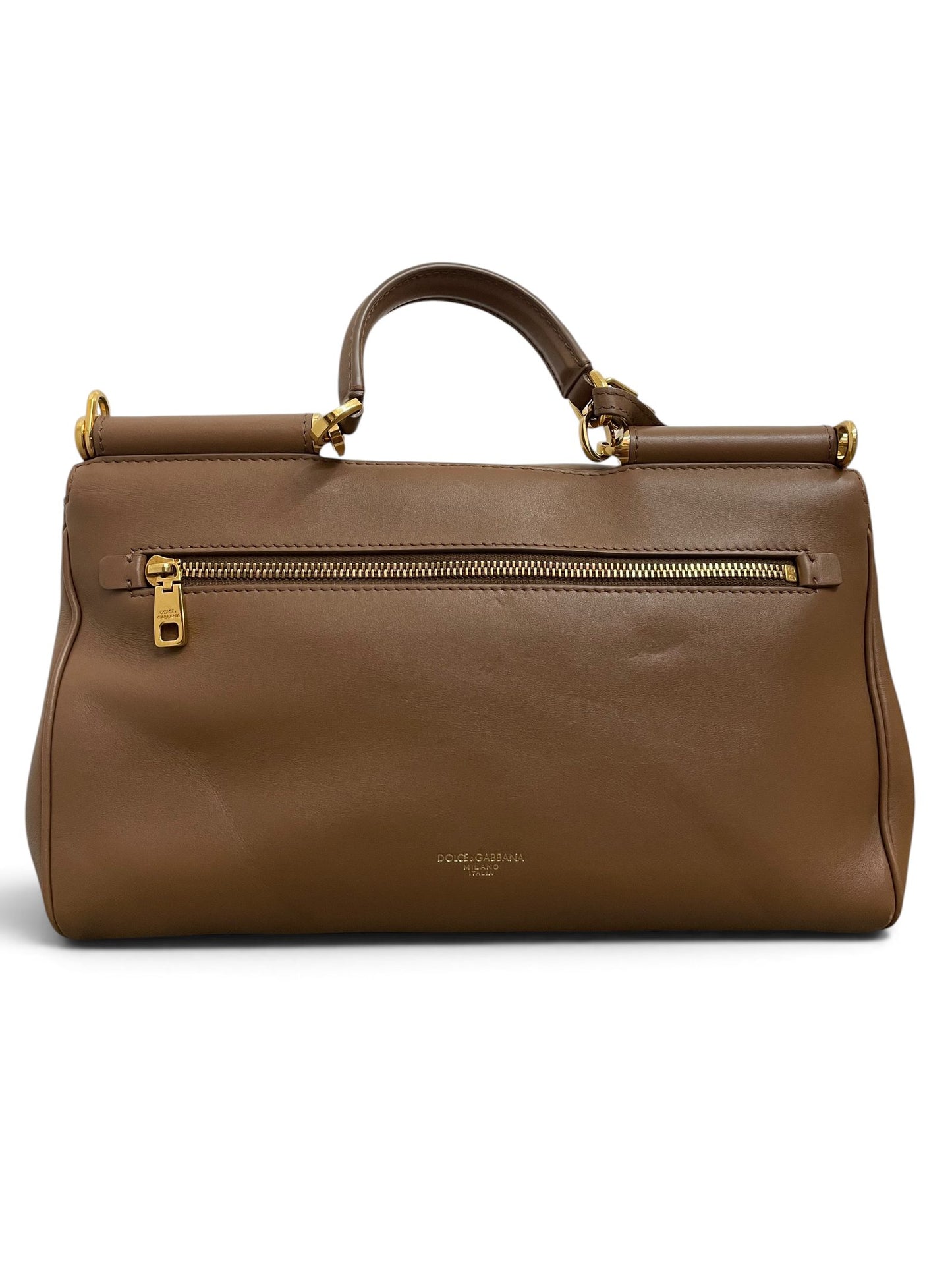 Retro borsa Dolce Gabbana My Sicily con zip esterna dorata