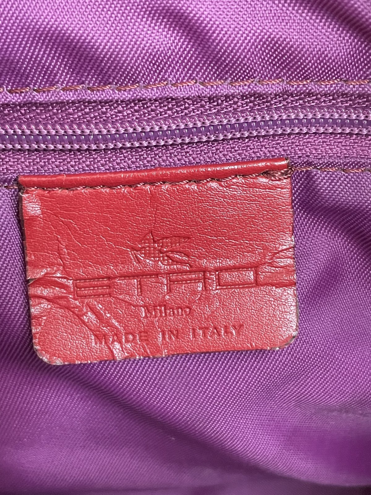 Etro borsa bauletto in tela jacquard e pelle - AgeVintage