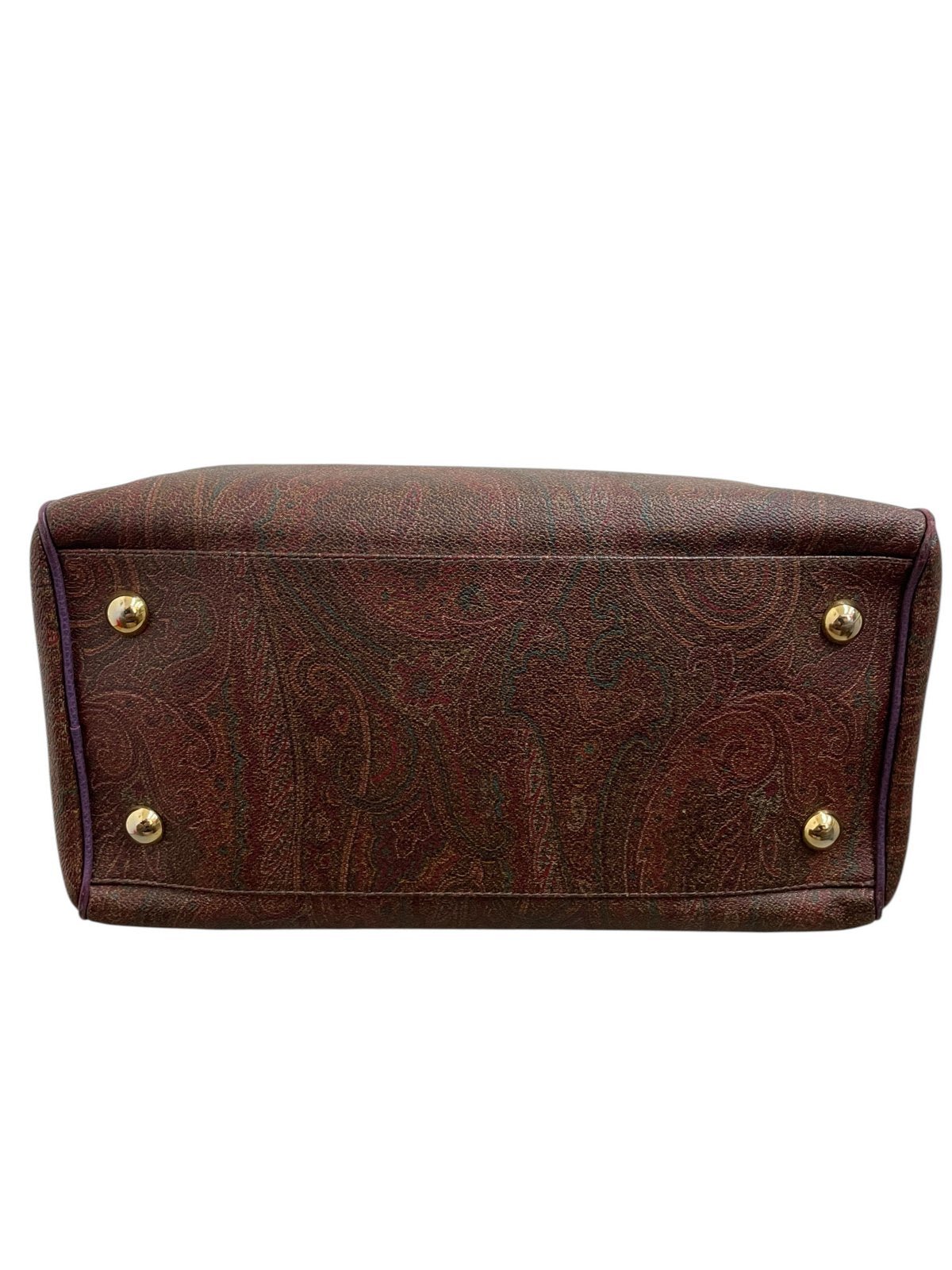 Etro borsa bauletto in tela jacquard e pelle - AgeVintage