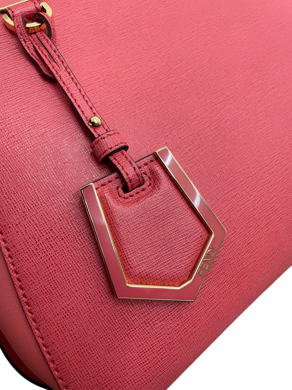 Fendi 2Jours borsa in pelle color rosa acceso - AgeVintage