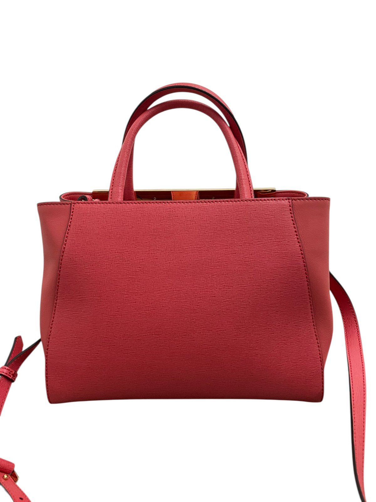 Fendi 2Jours borsa in pelle color rosa acceso - AgeVintage