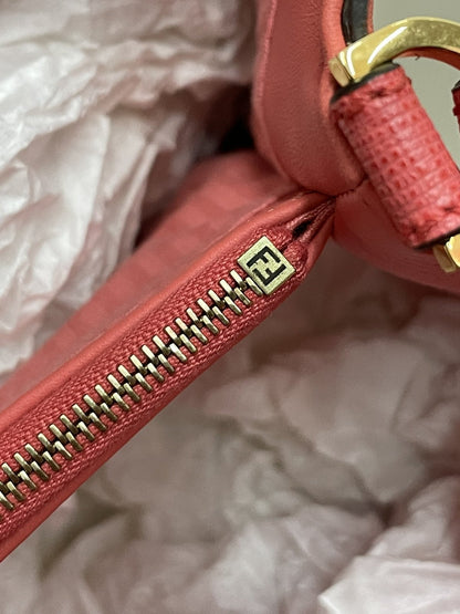 Fendi 2Jours borsa in pelle color rosa acceso - AgeVintage