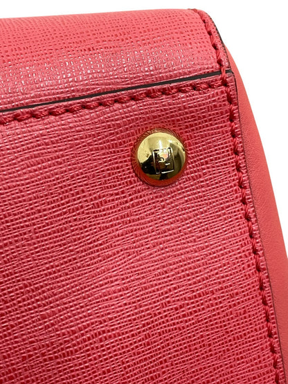 Fendi 2Jours borsa in pelle color rosa acceso - AgeVintage