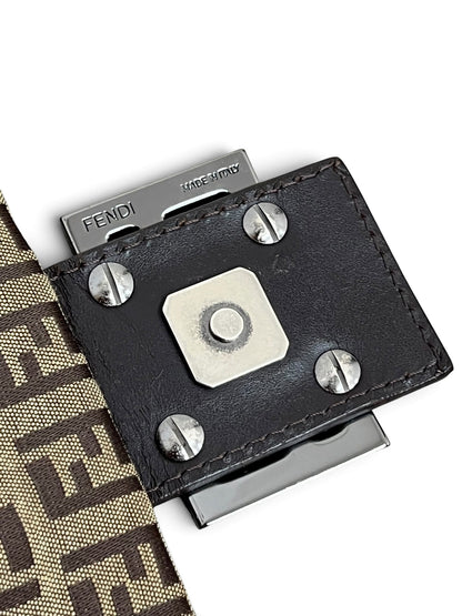 Retro patta fibbia e magnete Fendi Baguette Zucchino