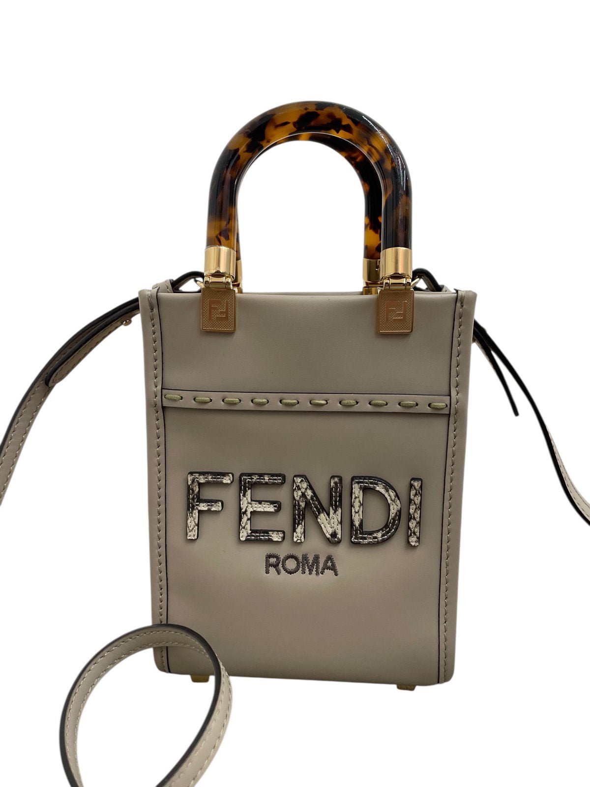 Fendi Mini Sunshine borsa tracolla in pelle - AgeVintage