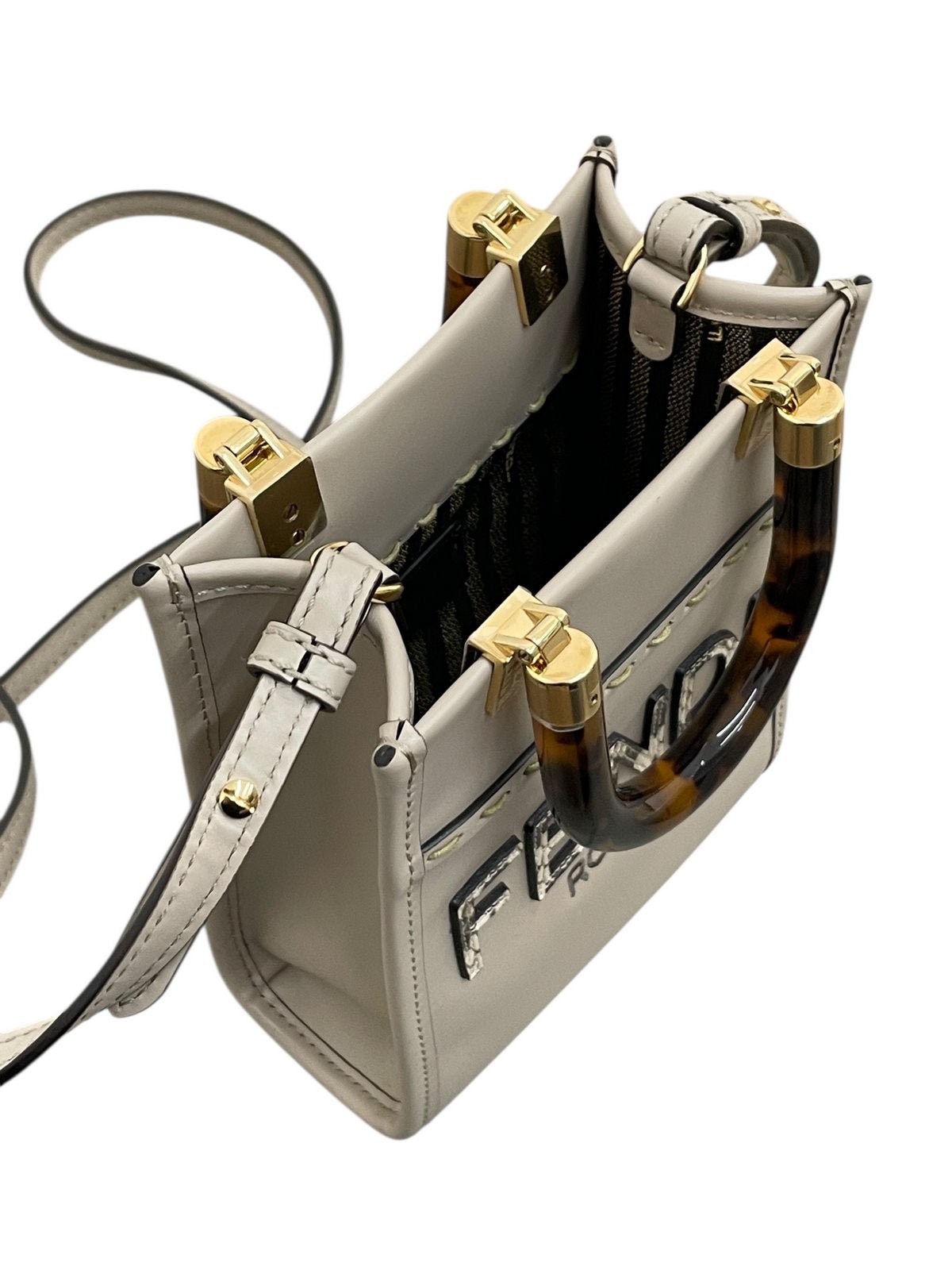 Fendi Mini Sunshine borsa tracolla in pelle - AgeVintage