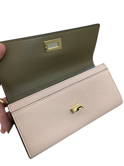 Fendi Portafoglio Continental Peekaboo in Pelle Rosa - AgeVintage