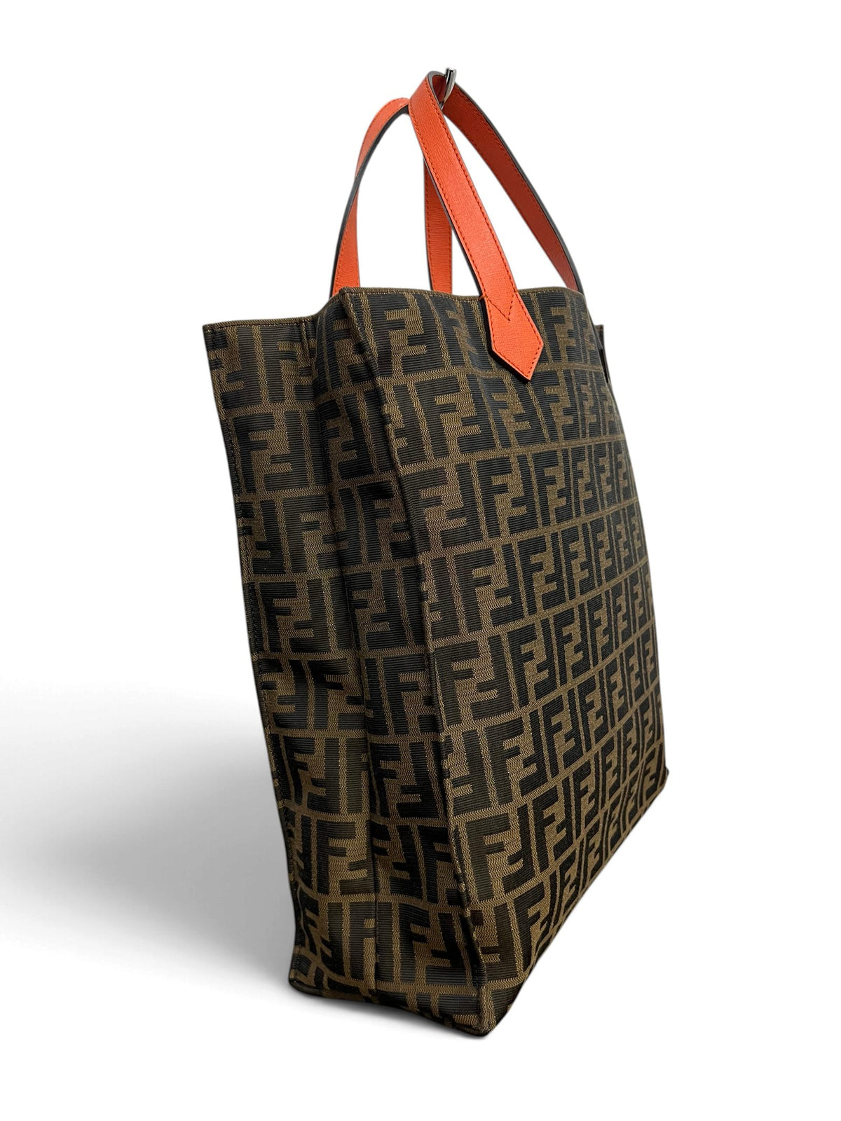 Fendi tote FF Zucca jacquard vista laterale