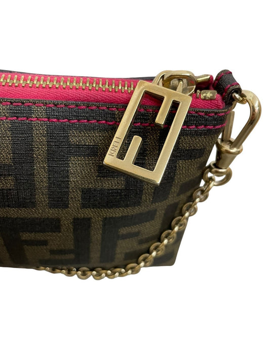 Fendi Zucca Chain Pochette – Modello 8BR592 - AgeVintage