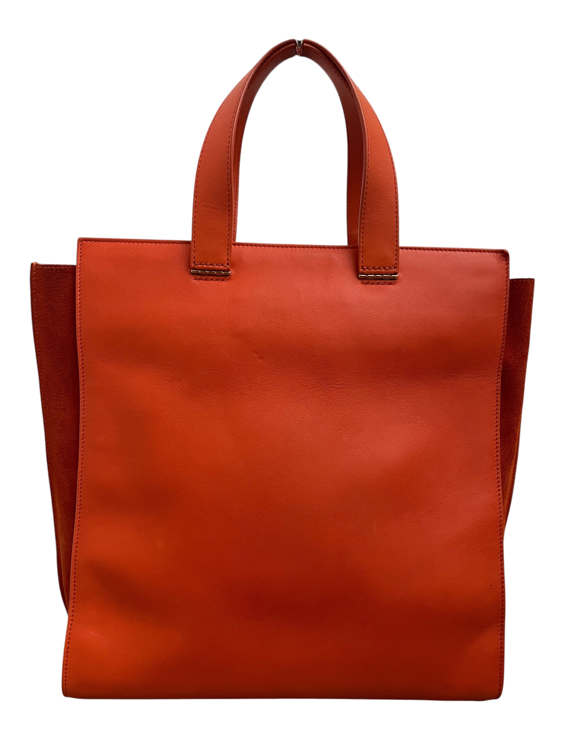 Retro borsa shopper Giorgio Armani arancio