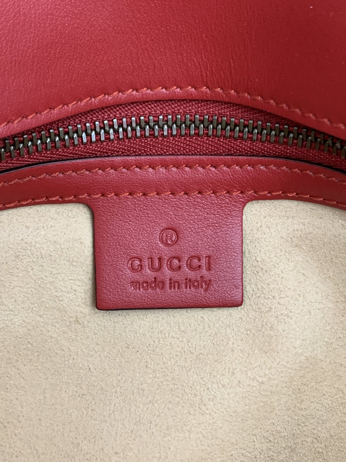 Gucci borsa marmont 26 cm in pelle colore rosso - AgeVintage