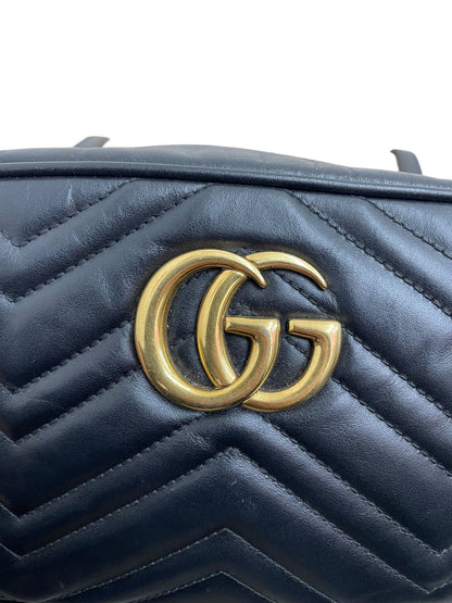 Gucci camera bag 24 cm in pelle colore nera - AgeVintage