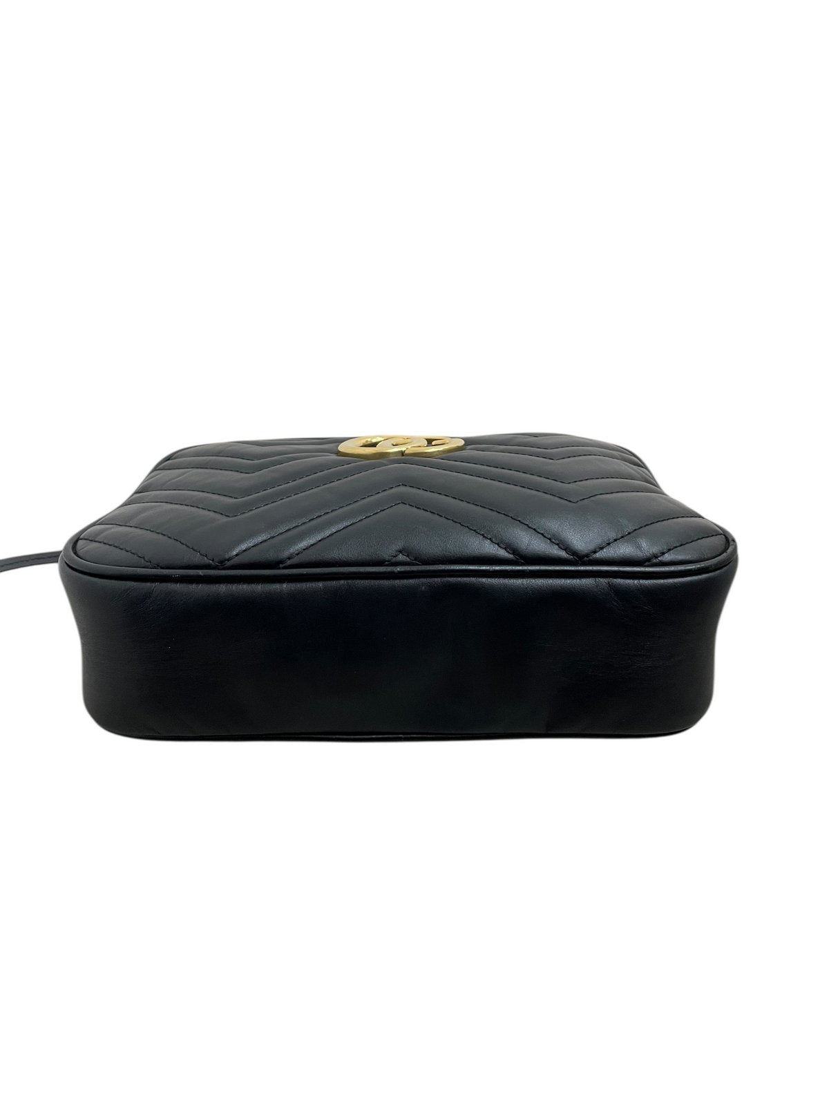 Gucci camera bag 24 cm in pelle colore nera - AgeVintage