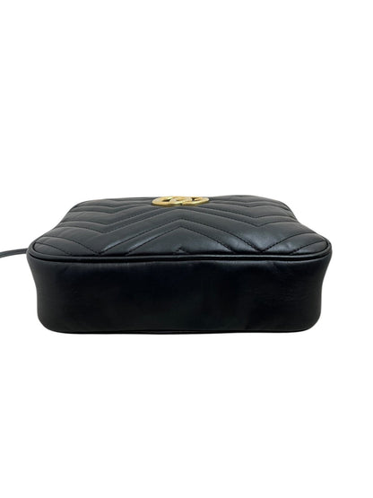 Gucci camera bag 24 cm in pelle colore nera - AgeVintage