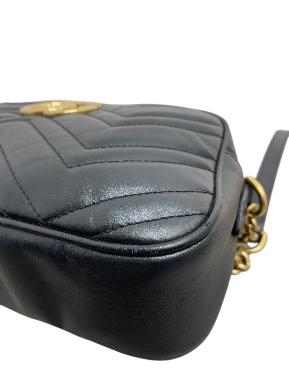 Gucci camera bag 24 cm in pelle colore nera - AgeVintage