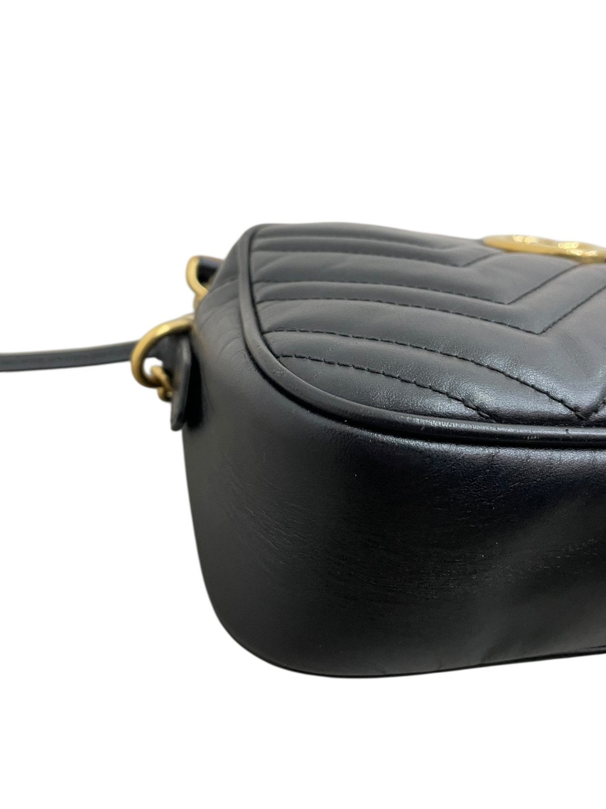 Gucci camera bag 24 cm in pelle colore nera - AgeVintage