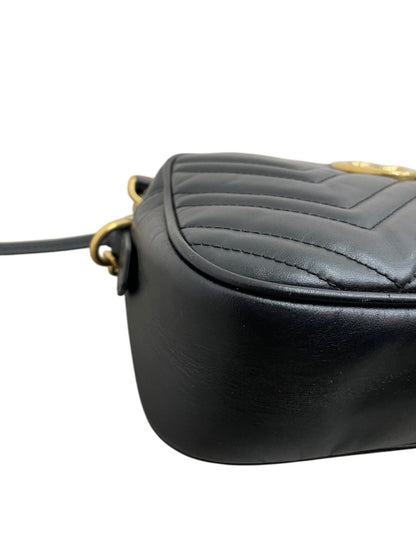 Gucci camera bag 24 cm in pelle colore nera - AgeVintage