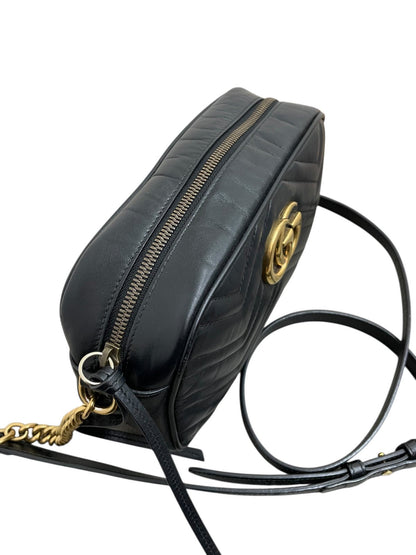 Gucci camera bag 24 cm in pelle colore nera - AgeVintage