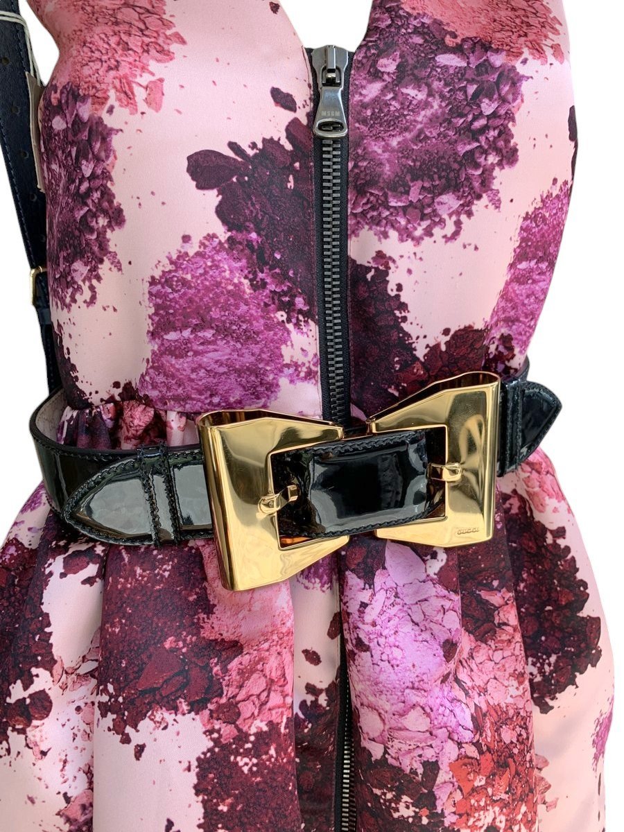 Gucci cintura in pelle lucida misura 85 - AgeVintage