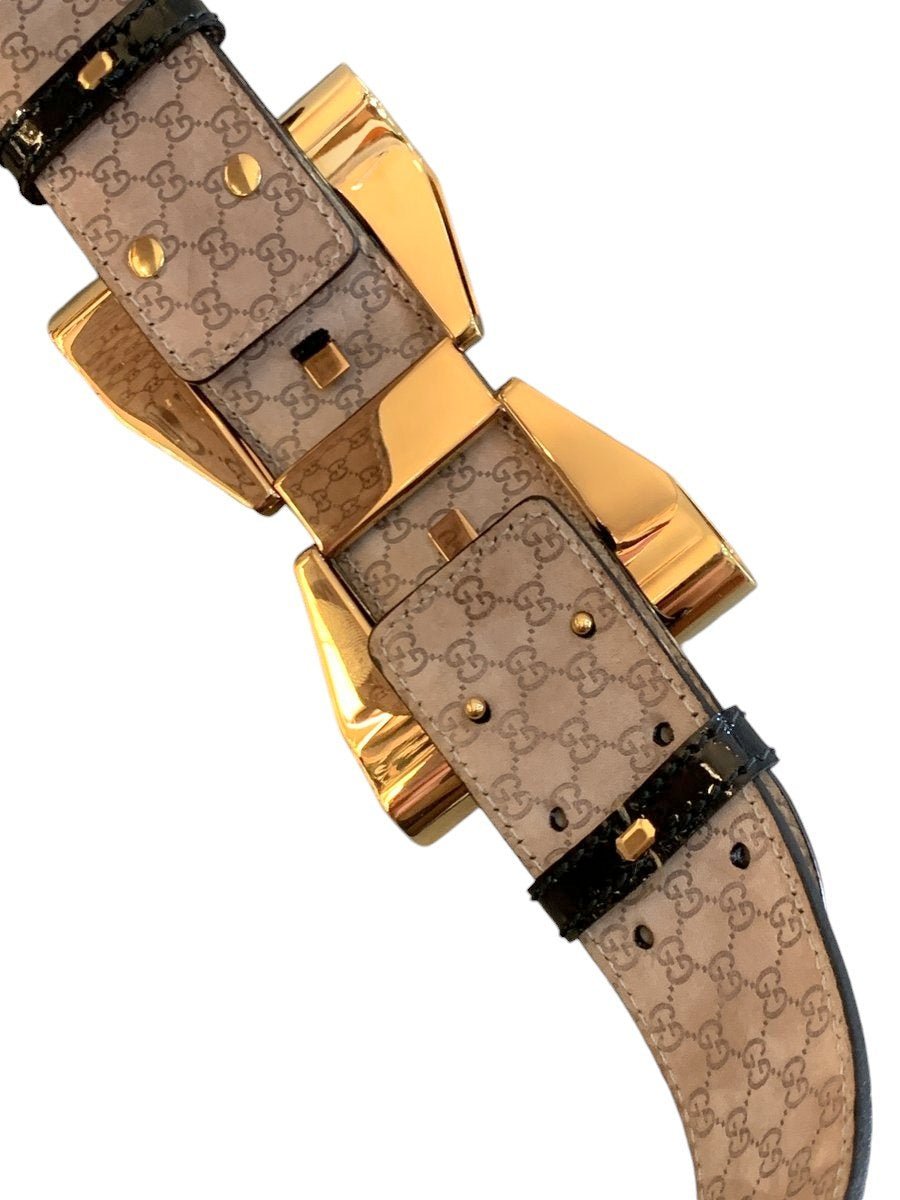 Gucci cintura in pelle lucida misura 85 - AgeVintage