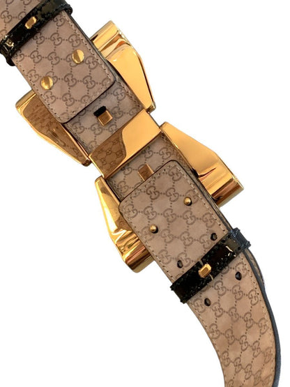 Gucci cintura in pelle lucida misura 85 - AgeVintage