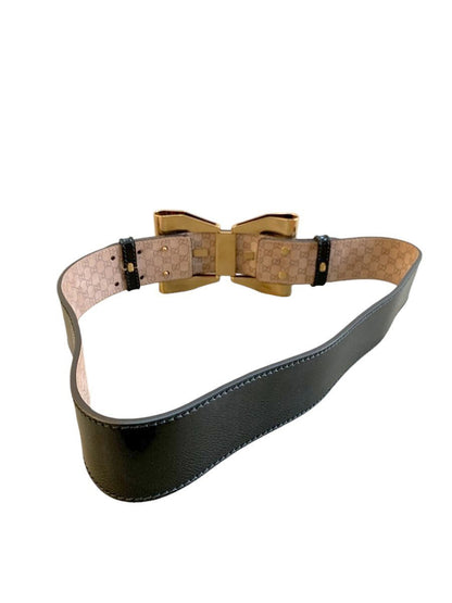 Gucci cintura in pelle lucida misura 85 - AgeVintage