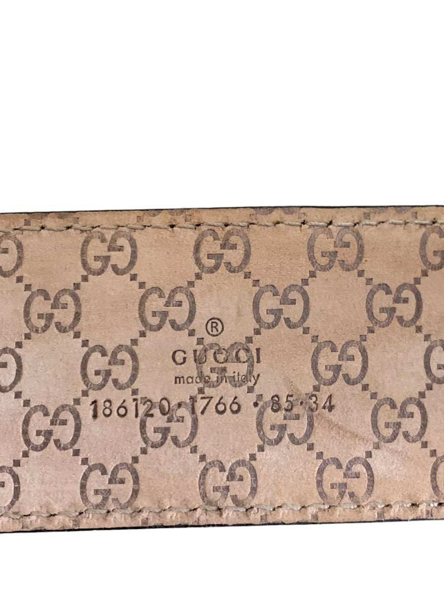 Gucci cintura in pelle lucida misura 85 - AgeVintage