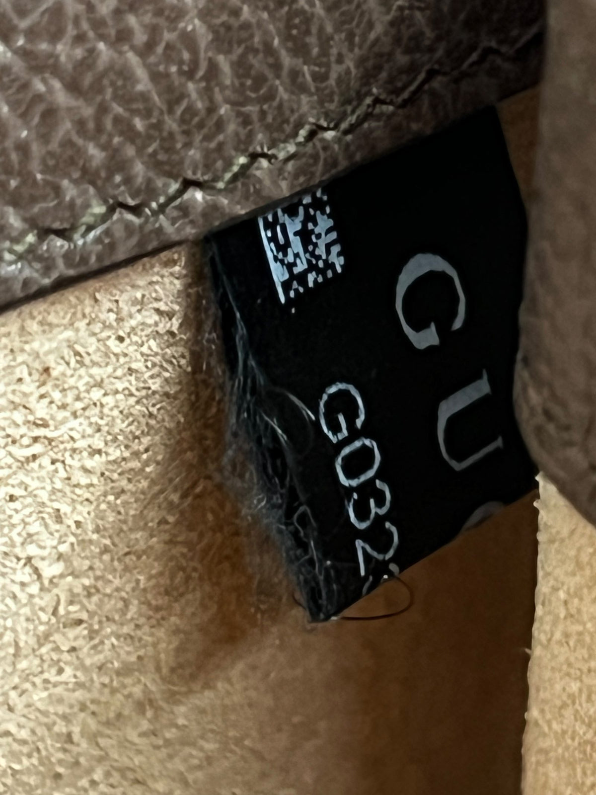 Etichetta NFC autenticità interna Gucci Dionysus