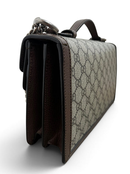 Gucci Dionysus Small lato sinistro con manico in pelle