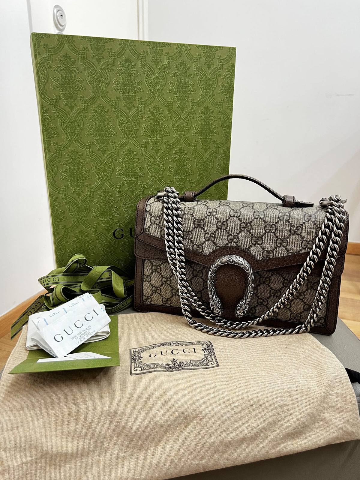 Gucci Dionysus Small GG Supreme con scatola e accessori originali