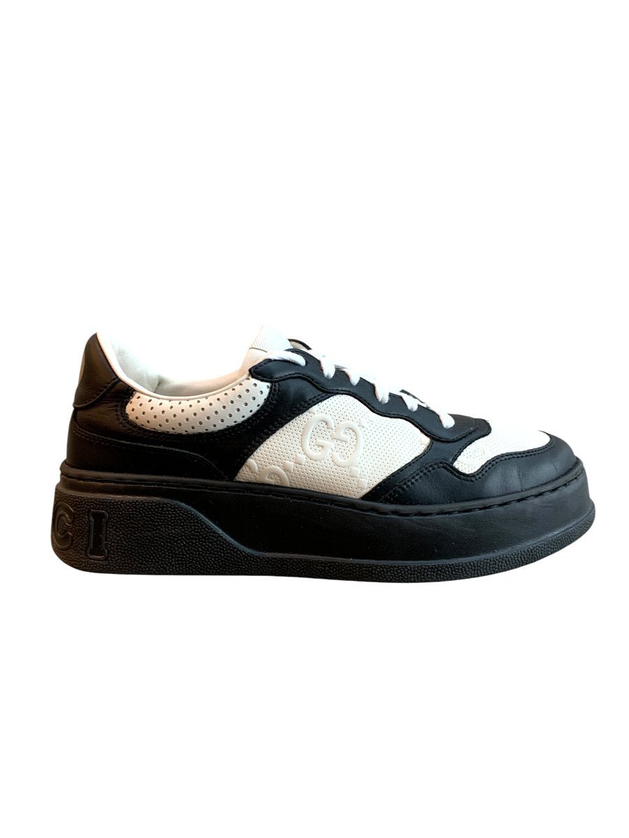 Gucci embossed sneaker in pelle misura 6 (it 40) - AgeVintage