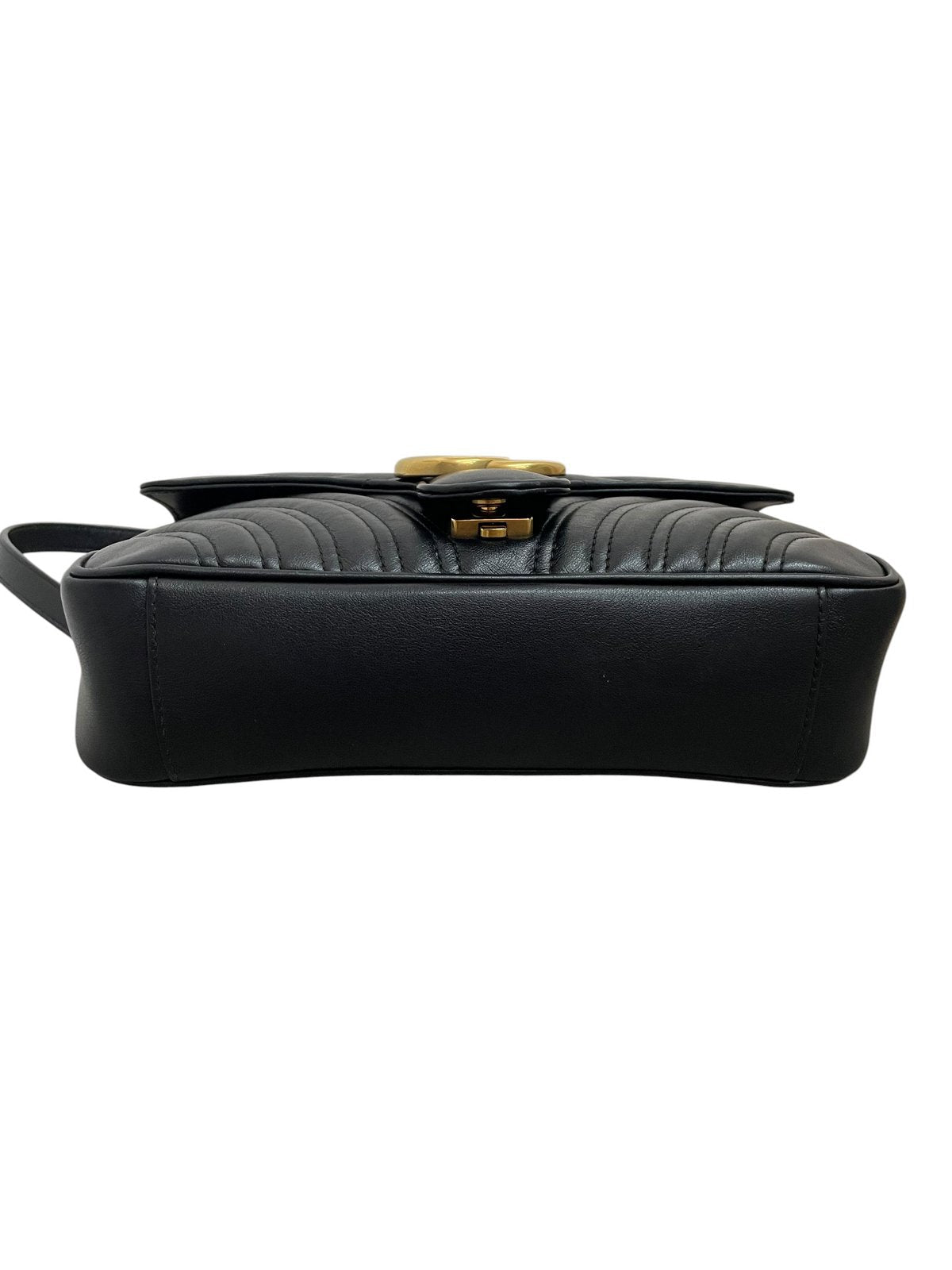 Gucci GG Marmont Small borsa in Pelle Matelassé Nera - AgeVintage