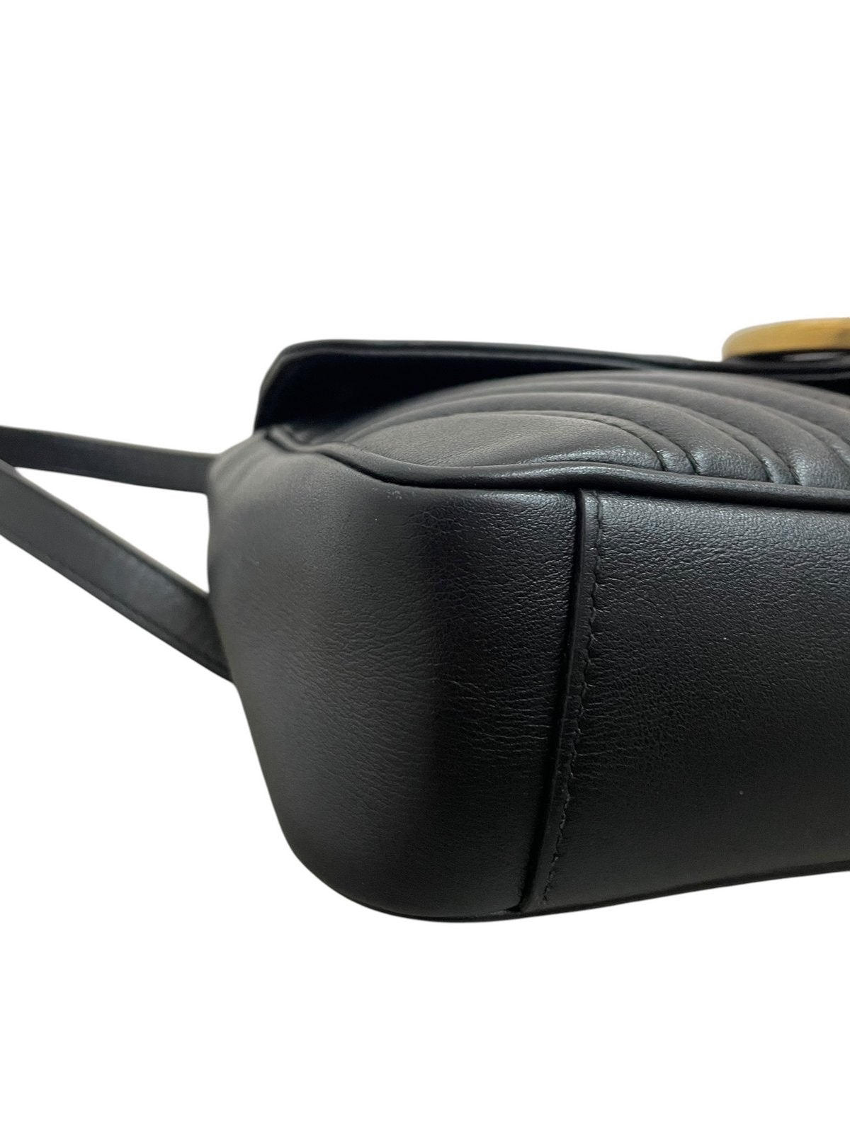 Gucci GG Marmont Small borsa in Pelle Matelassé Nera - AgeVintage