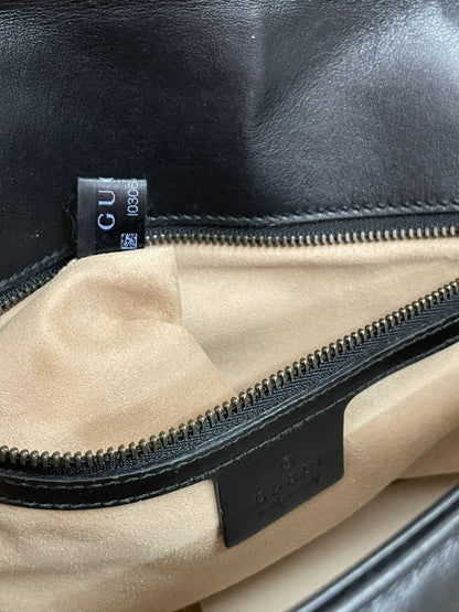Gucci GG Marmont Small borsa in Pelle Matelassé Nera - AgeVintage