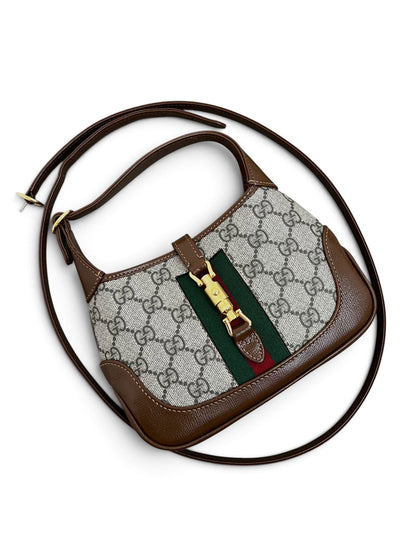 Gucci Jackie 1961 Mini con tracolla removibile marrone