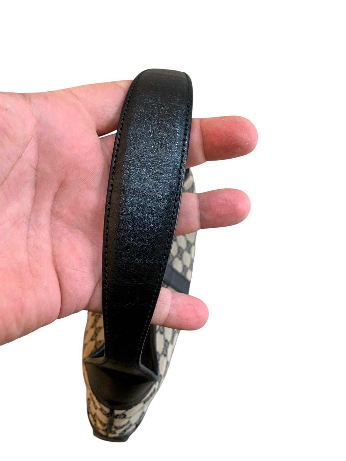 Gucci Jackie vintage in tela e pelle colore nera - AgeVintage
