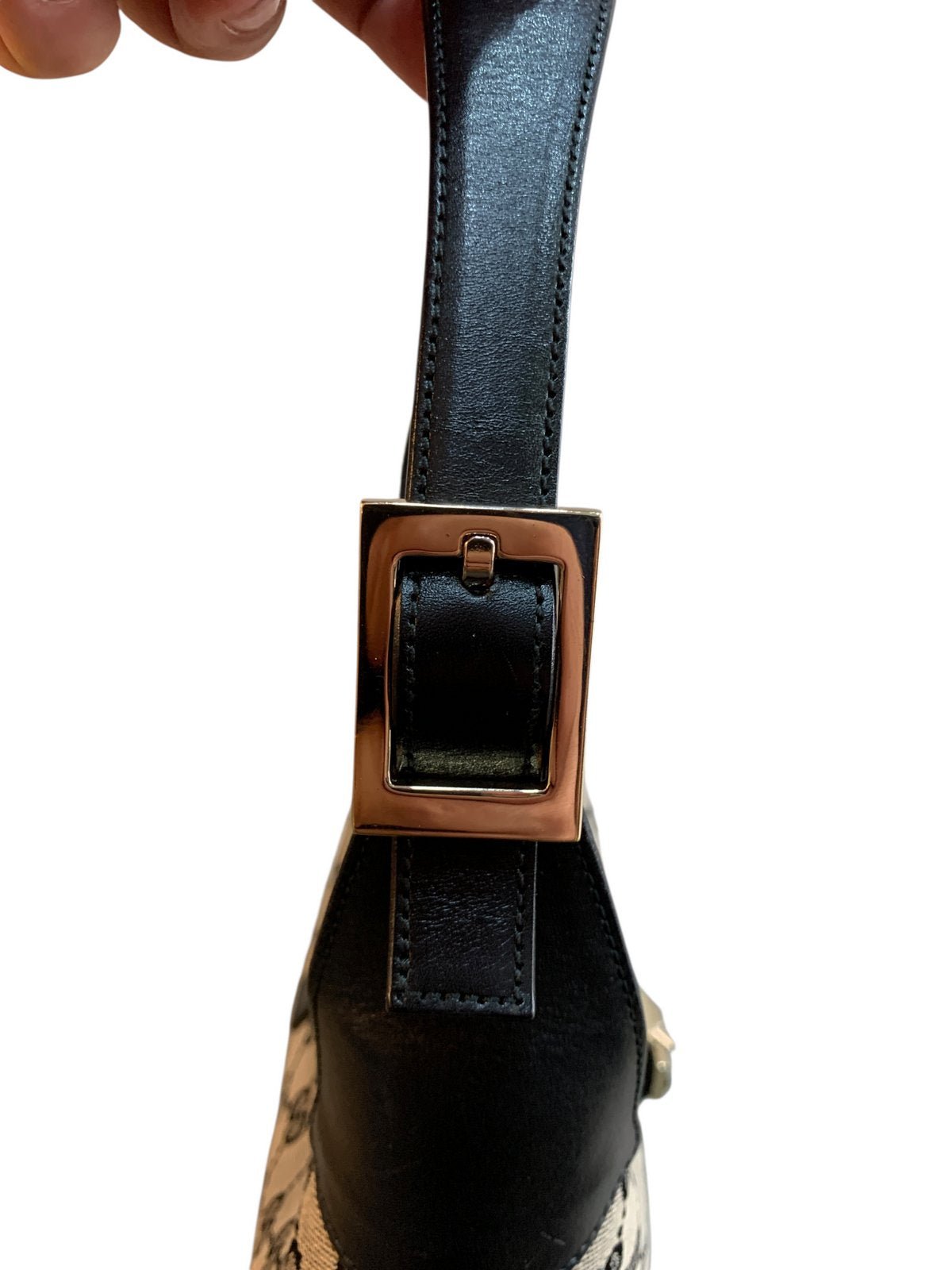 Gucci Jackie vintage in tela e pelle colore nera - AgeVintage
