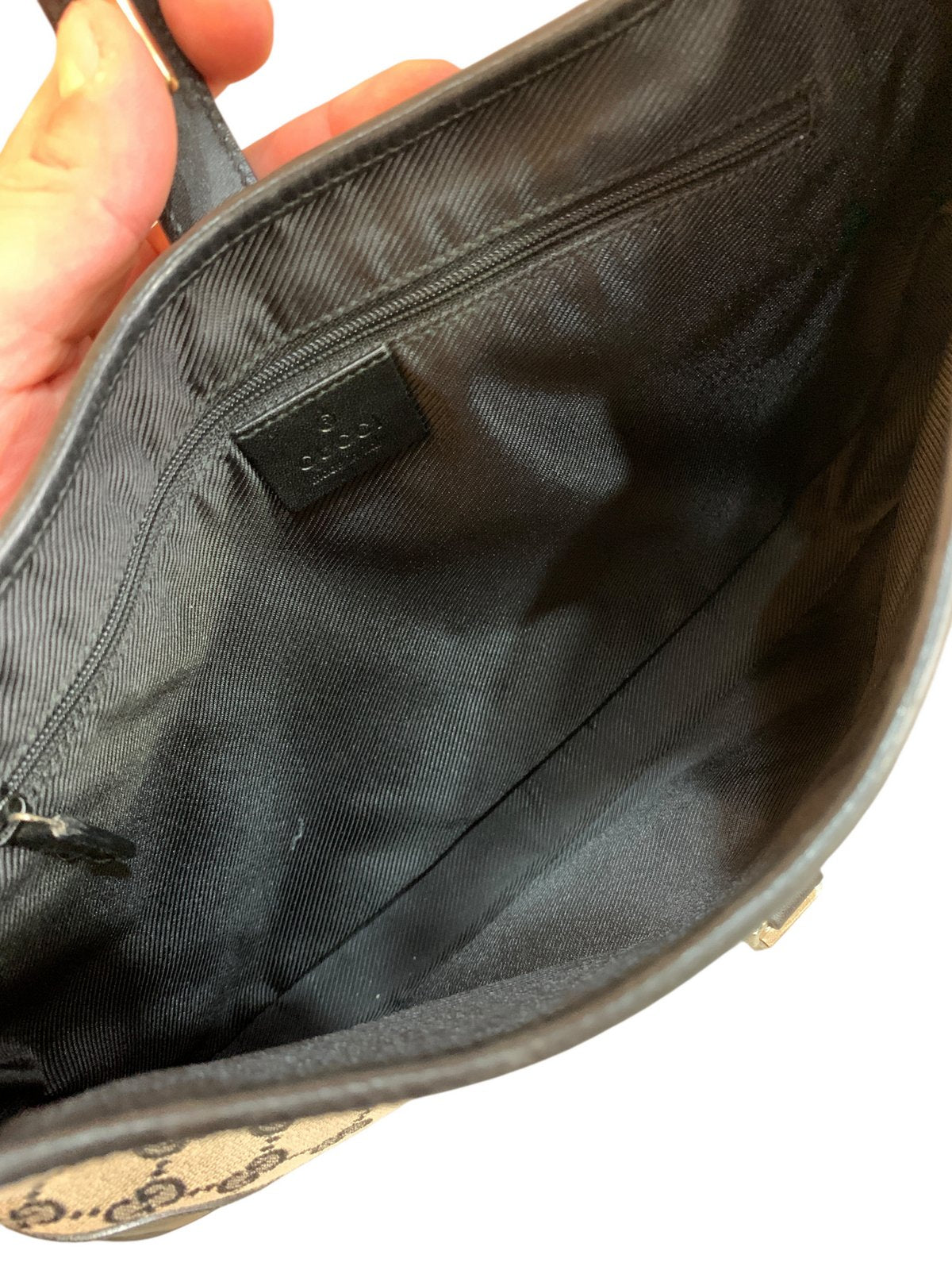Gucci Jackie vintage in tela e pelle colore nera - AgeVintage