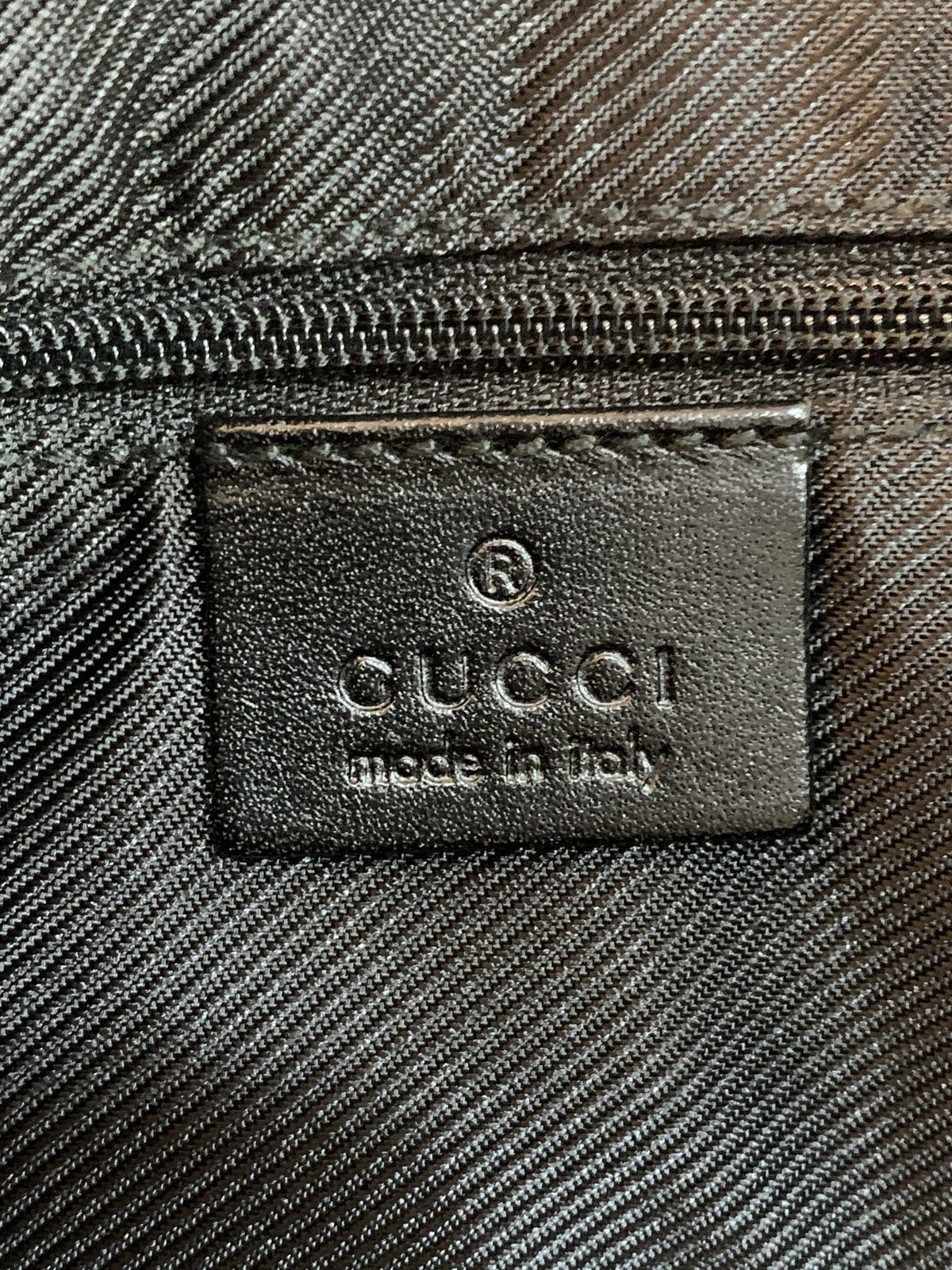 Gucci Jackie vintage in tela e pelle colore nera - AgeVintage