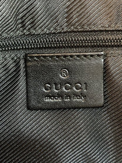 Gucci Jackie vintage in tela e pelle colore nera - AgeVintage