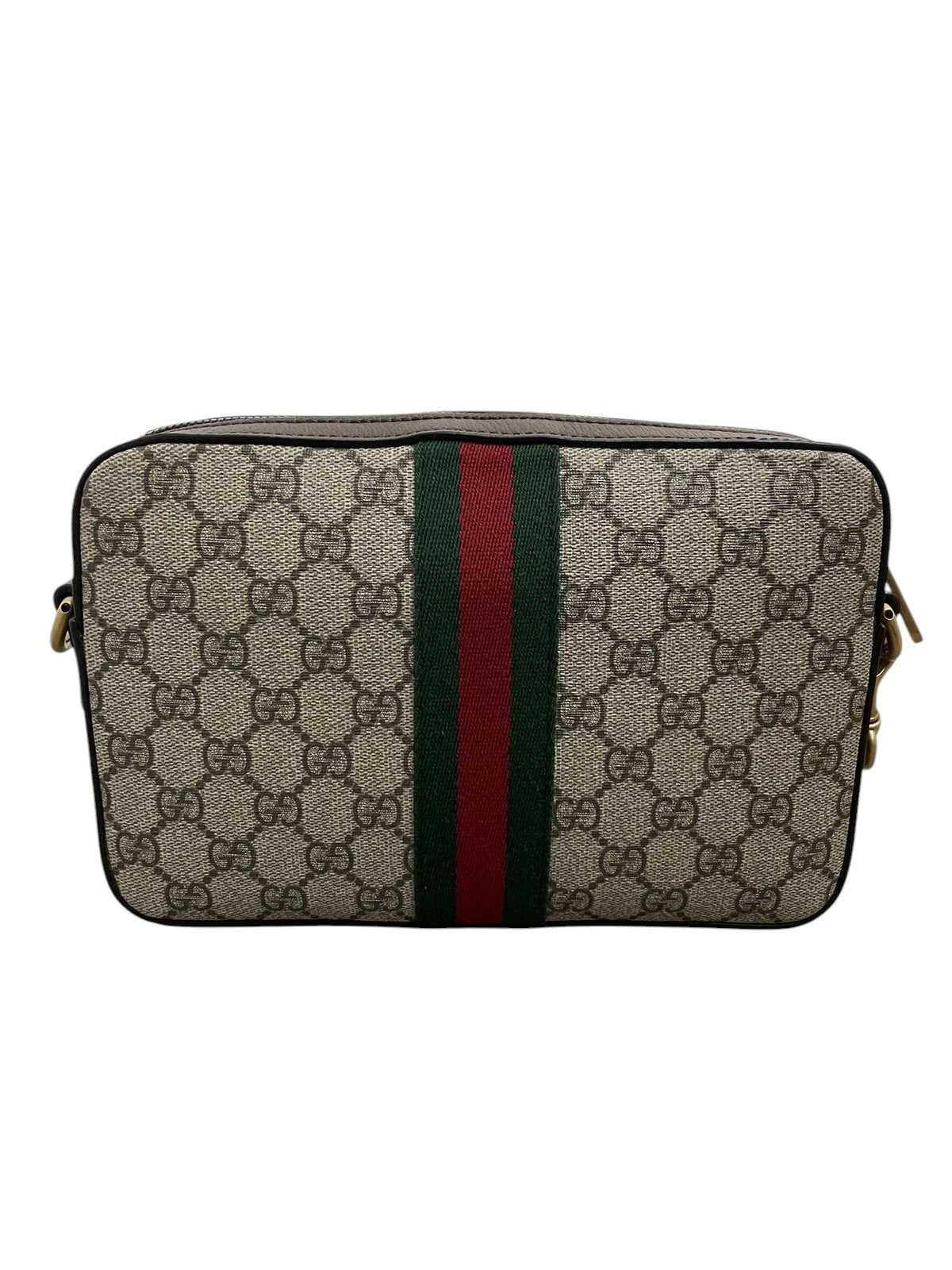 Retro della borsa uomo Gucci Ophidia con nastro Web verde e rosso - agevintage