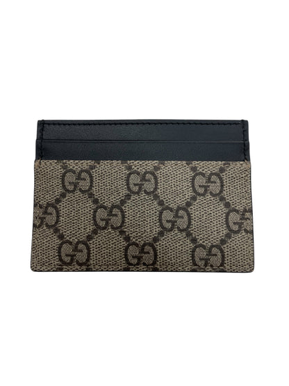 Portacarte Gucci GG Supreme beige nero retro