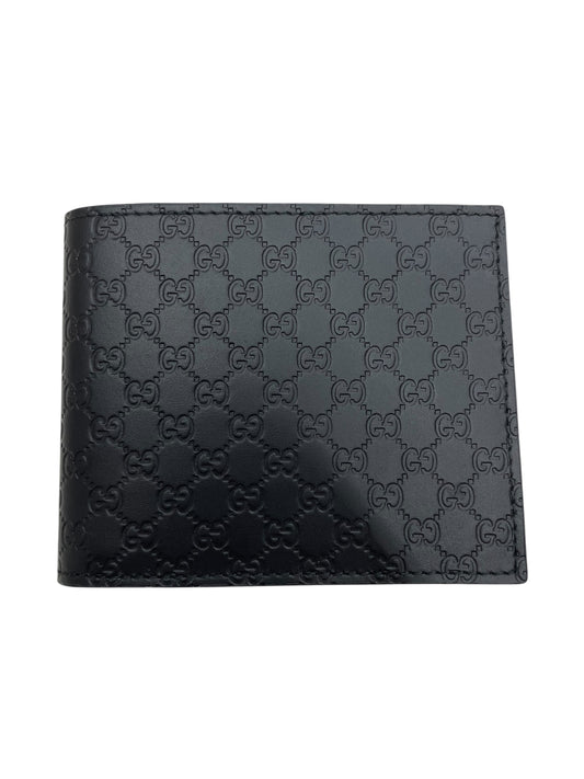 Gucci portafoglio uomo Microguccissima nero esterno fronte
