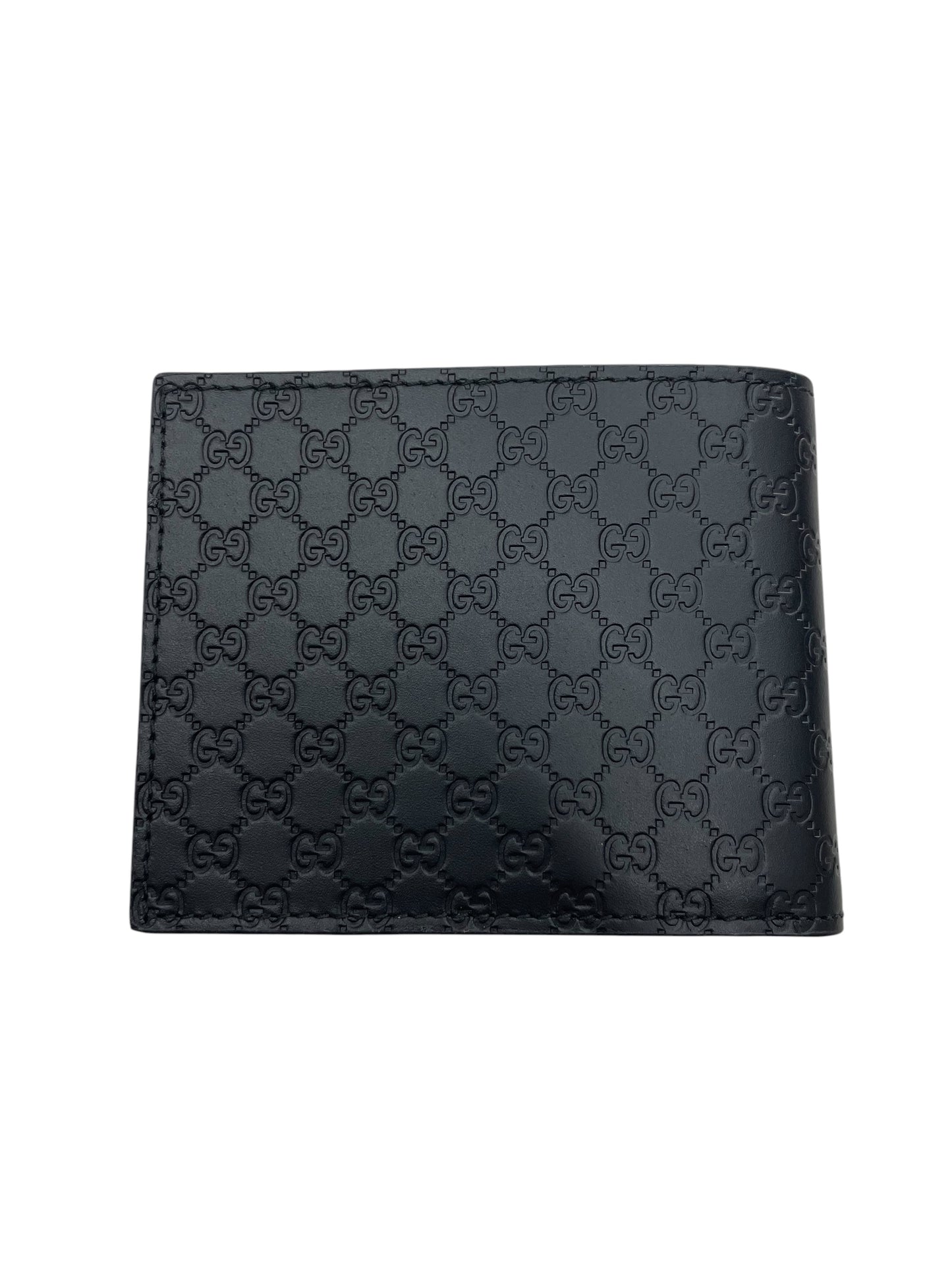 Gucci portafoglio uomo Microguccissima nero esterno retro