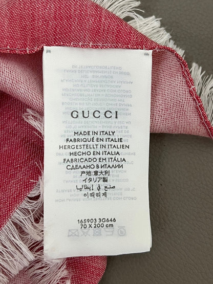 Etichetta Gucci Made in Italy codice 165903 misure 70x200